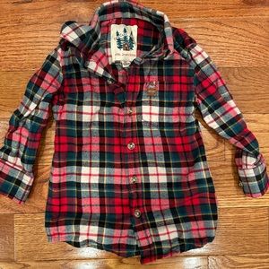 Kiel James Patrick Christmas Flannel Shirt. Wore 3x. Smoke and pet free home.